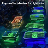 Miroir de comptoir à effet visuel LED Abysse Infini en gros, idéal pour les comptoirs de bar, de KTV et de discothèques
