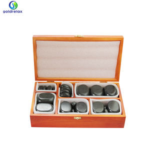 Juego de masaje con piedras calientes al por mayor/masaje con piedras calientes/piedra caliente en caja de madera 45 piezas - Product Image 6