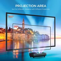 Écran de projection 150 ''ALR UST Écran à cadre fixe Grand
