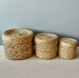 2025 nouveau tissé à la main <span class=keywords><strong>paille</strong></span> fête de mariage mariée demoiselle d'honneur deviner cadeau panier de rangement avec décor nœud papillon - Product Image 4