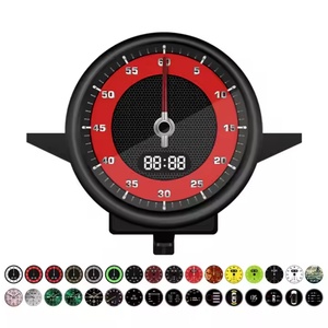 Navihua Car LCD <b>Digital</b> Display Stopwatch for Porsche Macan 2014-2021Center Electronic Meter <b>Clock</b> <b>Digital</b> Led Stopwatch - Product Image 6