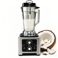 Mixeur Commercial Robuste en Acier Inoxydable 2,5-6L pour Smoothies Glacés, Jus de Fruits, Noix de Coco, Tigernut et Dattes – Idéal pour Bars et Restaurants – Offre Spéciale