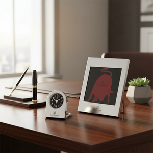 Ensemble de bureau Tomas Lamborghini, 2 pièces, cadre en métal de luxe, horloge et cadre photo, design Diablo - Product Image 3