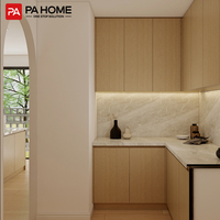 Île de cuisine portable mobile pliable de comptoir de quartz de petite armoire préfabriquée PA