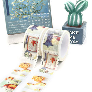 Timbre Washi Tapes Décoratif Timbre Autocollants Pour Scrapbooking Enfant Diy Arts Artisanat Album Junk Journal Planners 6 Vendu - Product Image 5