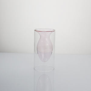 Vaso <span class=keywords><strong>in</strong></span> <span class=keywords><strong>Vetro</strong></span> <span class=keywords><strong>Colorato</strong></span> a Doppia Parete, Vaso Trasparente per <span class=keywords><strong>Centrotavola</strong></span> - Product Image 4