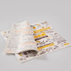 Papel para Envolver Hamburguesas Desechable, Ecológico, Antigrasa de Doble Cara, de Grado Alimenticio, para Hamburguesas, Sándwiches y Pan - Product Image 2