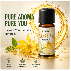 Huile d'Ylang-ylang pure et naturelle de haute qualité, nourrit les cheveux, équilibre la production de sébum, convient aux soins de la peau et des cheveux. - Product Image 6