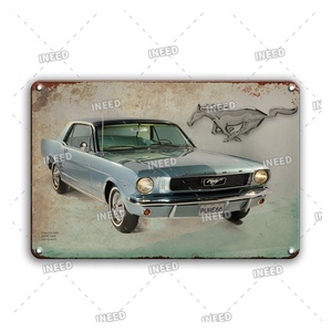Nuoten — panneaux personnalisables de style ancien de <span class=keywords><strong>voiture</strong></span>, 20x30cm, décoration vintage, rétro, en métal, signes en étain - Product Image 3