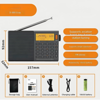 Nuova Radio D-808 AM/FM/SSB/MW RDS con Interfaccia Type-C, Garanzia di 1 Anno