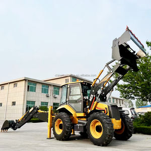 Gratis pengiriman mesin bergerak bumi Backhoe <span class=keywords><strong>Loader</strong></span> Diesel hidrostatik 4 roda traktor ujung depan <span class=keywords><strong>Loader</strong></span> - Product Image 3