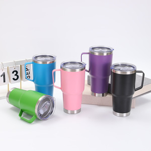 Termo de vacío de acero inoxidable 304 con mango moderno de 30oz, botella de agua aislada de gran capacidad para viajes, Camping para niños - Product Image 3