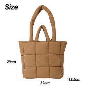 Puffer Tote <strong>Bag</strong> Quilted Puffy Purse Cute Padded Winter Shoulder <strong>Bags</strong> Lightweight Down Handbag for Women Work Travel - Product Image 4