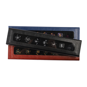 Organizadores de dados de juego de rol Caja de almacenamiento portátil Caja de almacenamiento de dados rectangulares con tapa Contenedor de dados de cuero PU - Product Image 2