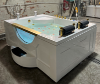 Bak Mandi Whirlpool Akrilik Terlaris dengan TV untuk Dua Orang