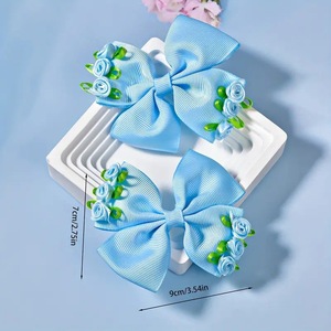 Lazos de Cinta de Grosgrain Rosa con Diseño Dulce y Lindo, Accesorios para el Cabello, Pasadores, Horquillas para Niñas Pequeñas y Bebés - Product Image 4