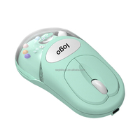 Vente d'usine Souris flottante 3D personnalisée avec liquide, interface USB, design Panda sans fil et impression de logo Type C