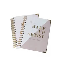 Agenda Espiral Personalizada A5 Sin Fecha con Tapa Dura para Maquilladores, con Caja Corrugada y Bolígrafo