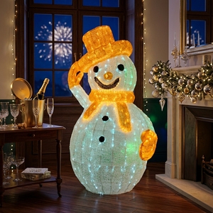 Reallife Taille Colle Bonhomme De Neige Vacances Décoration Intérieure/Extérieure LED Paysage 200w 24v 3D LED Motif Lumière - Product Image 5