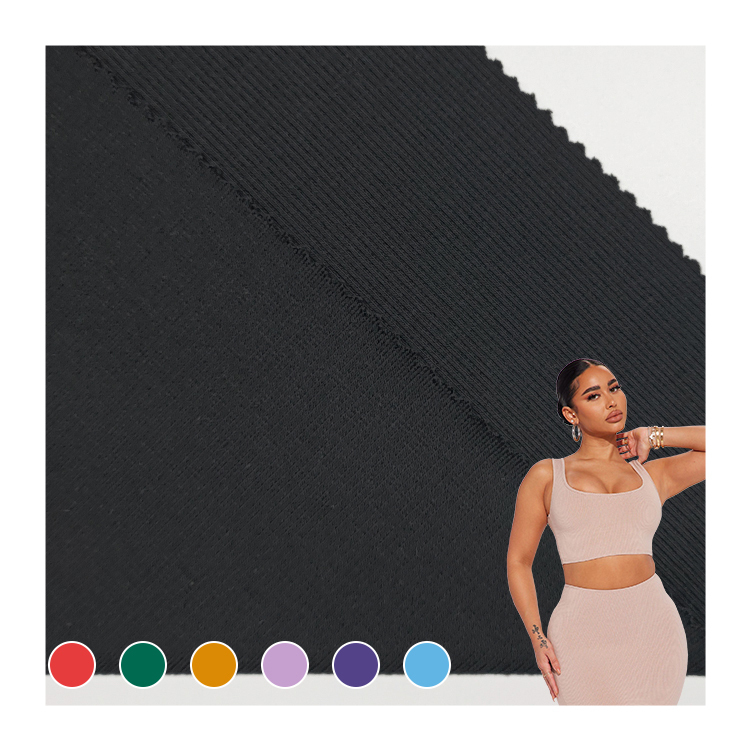 Eco Friendly Knit Solid Stretch Fabric