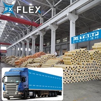 Js personnalisé bâche à plat PVC enduit tissu rouleau extensible camion lit Tonneau couverture camion couverture bâche toile pour camions