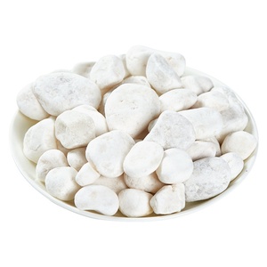 Confezione da 20kg di ciottoli di pietra naturale bianca <span class=keywords><strong>per</strong></span> vasi succulenti cortile abbellimento decorazione acquario pioggia bianca fiore pietre - Product Image 1