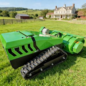 कृषि और वानिकी विद्युत भूमि समाशोधन और घास काटने की मशीन ने स्व-चालित रिमोट नियंत्रित ब्रश कटर को ट्रैक किया - Product Image 3