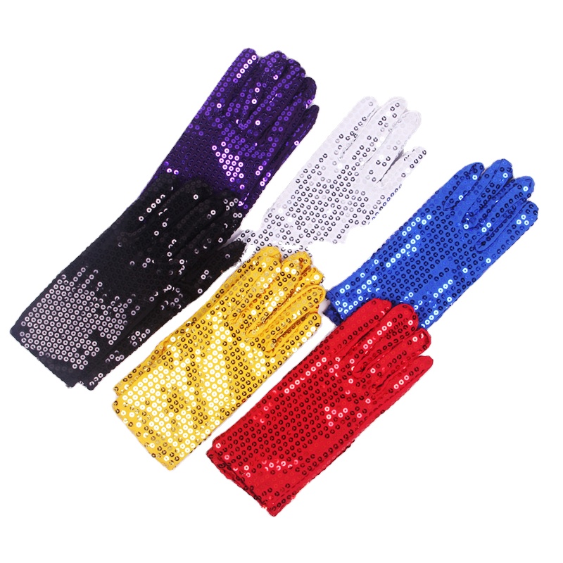 Перчатки с блестками для защиты окружающей среды, ткань с вышивкой для взрослых, мужчин, женщин, универсальный Заводской магазин, разноцветные Товары в наличии