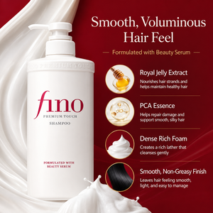 Fino Premium Touch Moist Japanese Liquid <b>Shampoo</b> 550ml Beauty Serum for Dry Damaged Colored & Permed Hair - Product Image 3