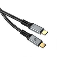 Kabel Pengisian Daya Ponsel VCOM 2 Meter 240W USB4 Aksesoris Ponsel Sinkronisasi Data 20Gbps Kabel Video USB Tipe C 5K 60Hz