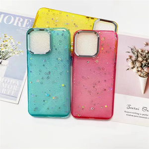 Tốt nhất bán 3 trong 1 TPU PC Combo điện thoại long lanh trường hợp đối với <span class=keywords><strong>iPhone</strong></span> 16 Pro Max trường hợp điện thoại Bìa - Product Image 2