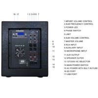 Torre Portátil de 2000W y 15 Pulgadas con Sistema de Altavoces 2.1CH para Karaoke y Fiestas, Modelo JC415BTN con TWS/FM/USB/SD/Entrada de Micrófono para Computadora