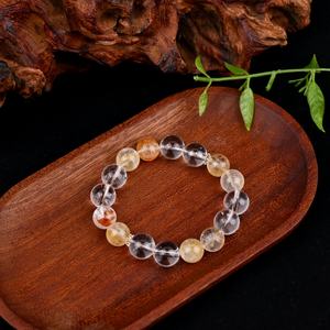Offre Spéciale – Bracelets en Perles de Quartz Clair Naturel Poli, Pierres Précieuses de Guérison Dorée pour la Décoration de Bijoux - Product Image 3