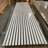 Panneau acoustique APT Slat avec finition bois NRC 0.8 Écologique pour murs et plafonds de bureau Design 3D cannelé 23.62''x47.2''