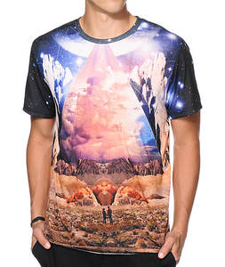 Camiseta personalizada con estampado de pantalla de seda gráfica de peso pesado para hombre 260 GSM 100% algodón estampado por sublimación camisetas para hombre de Bangladesh - Product Image 4