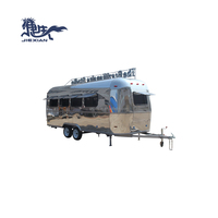 Mini caravane de camping de luxe en plein air JX-BT580SS remorque de camping-car tout-terrain avec toilette de salle de bain pour voyage de fourgonnette tout-terrain