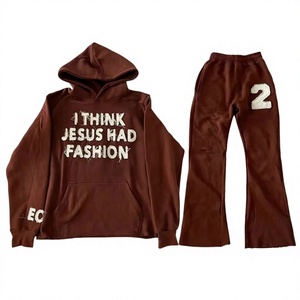 Premium Design <b>Distressed</b> Embroidery Tracksuit Daily Wear <b>Top</b> Arrival <b>Distressed</b> Embroidery Tracksuit - Product Image 1