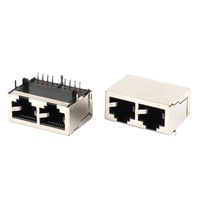 Adaptateur de connecteur RJ45, 2 ports, 16 broches, câble réseau Ethernet LAN, connecteur femelle RJ59, adaptateur de connecteur séparateur