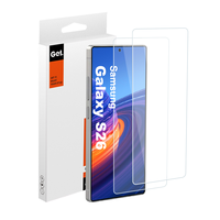 Film de protection d'écran en verre trempé 2.5D anti-rayures 9H transparent avec colle intégrale et bords soyeux pour Samsung Galaxy S25 S26 Ultra Edge