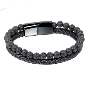 New Multi-layer Stainless Steel <b>Bead</b> Braided <b>Bracelets</b> Men Jewelry Accessories Leather <b>Bracelet</b> - Product Image 1