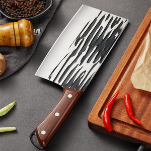 Forged kitchen <b>knife</b> with <b>handle</b>, small meat-eating <b>knife</b>, household butchering and cutting <b>knife</b> set, small pointed <b>knife</b>, - Product Image 1