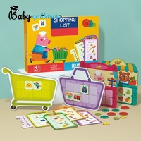 Jeu de courses amusant pour enfants jouet de Classification éducatif cartes assorties en bois Z12177E
