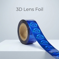 Prix d'usine – Feuille holographique 3D argentée pour emballage de boîtes, rouleaux de marquage à chaud pour impression offset