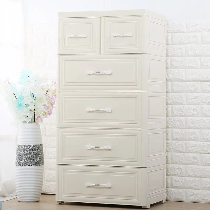 PP material cabinet European style plastic Storage Drawers for Clothes Cabinet Thickened drawer storage cabinet baby plastic