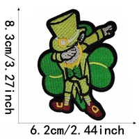 Écusson de broderie avec logo personnalisé Écussons de vêtements de style thermocollant à la mode avec conception d'aigle grenouille haute visibilité pour vêtements