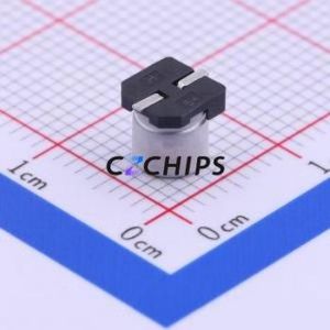 ตัวเก็บประจุแบบอิเล็กโทรไลต์อะลูมิเนียม SMD รุ่น VE-220M1ETR-0505, ขนาด D5xL5.3 มม. 22uF 20% 25V 5 มม. - Product Image 2