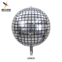 Offre Spéciale 10in 18in 22in 32 pouces 4D fête mariage décor gonflable feuille miroir Disco boule ballons en aluminium feuille ballons