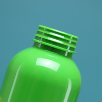 Bouteille en plastique vide de stockage de sucrerie de capsule de catégorie comestible avec le chapeau d'anneau de traction de larme