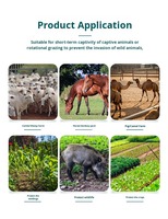 Système de clôture électrique alimenté par la technologie Pulse Impulse pour les élevages de bovins et ovins en pâturage, grandes exploitations agricoles, haute et basse puissance