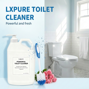 Nettoyant WC Lxpure OEM 5L Liquide Puissant Détachant avec Parfum Rose et Distributeur à Pompe pour Nettoyage en Profondeur <span class=keywords><strong>de</strong></span> la Salle <span class=keywords><strong>de</strong></span> Bain - Product Image 6